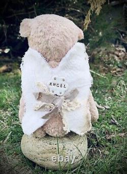 Teddy by Stepanova Artist Angel Bear Jointed Handmade Vintage Lace Paws OOAK