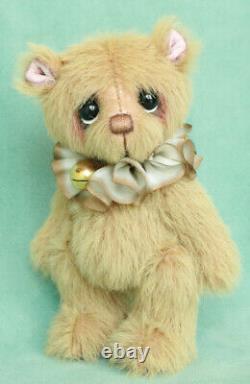 Toffee by Pipkins Bears handmade miniature teddy bear OOAK