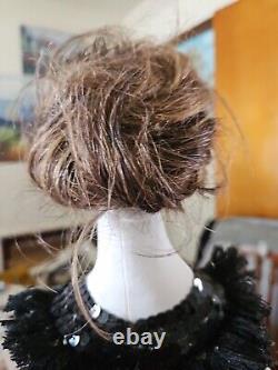 Unique Vtg OOAK Custom Hand Made Cloth Glamorous Budouoir Doll 22