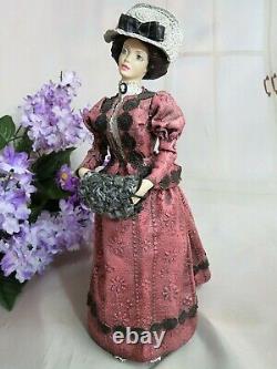 VINTAGE 1975 sculpted OOAK artist MARY DOLL Victorian DRESS rare FIGURINE 11