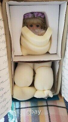 VIOLET Handcrafted porcelain doll from mold by Artist Cindy Marschner Rolfe