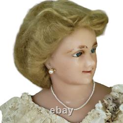 VTG Gillie Charlson Large Wax Doll Princess Bride Diana 29 UK Artist As-Is TLC