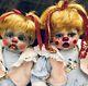 Vyckie Van Goth Lot 2 Original 22 Clown Doll Baby Dolls Twins Twin Babies Ooak