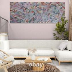 Very Large Long Abstract Art Decor Home Style Painting Beautiful 7 Feet Ft Ooak