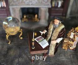 Vintage Artisan Miniature Dollhouse Alma Artistry Nostradamus Doll Clay OOAK