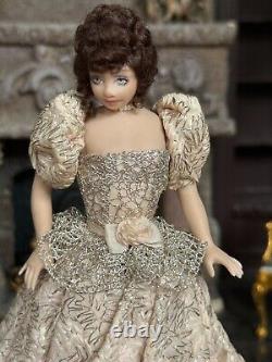 Vintage Artisan Miniature Dollhouse Jacqueline Polier French Porcelain Doll OOAK