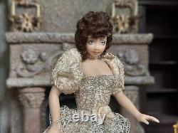 Vintage Artisan Miniature Dollhouse Jacqueline Polier French Porcelain Doll OOAK