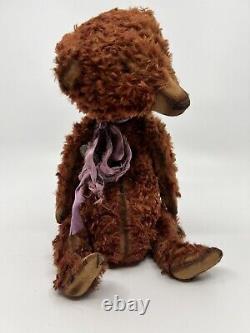 Vintage Artist Mohair 11.5 Bear Jointed Weighted Handmade Dyed Hand Sewn OOAK