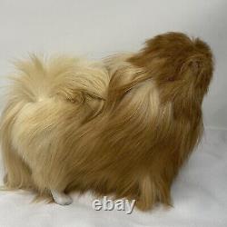 Vintage Pomeranian dog doll real fur 9 Handmade OOAK