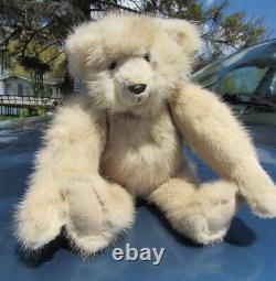 Vintage Teddy Bear 13 Real Fur Ooak Artist Friend Folk Soft Mink Fox Coat
