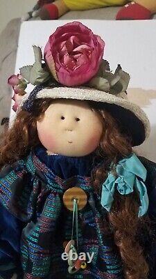 Vntg 1995 One Of A Kind Little Souls Cloth Doll 24 Gretchen Wilson