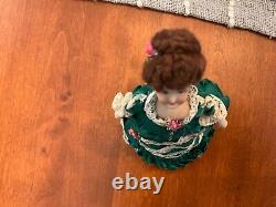 Vtg Gorgeous OOAK Porcelain Victorian Woman Artisan Dollhouse Miniature Doll FAB