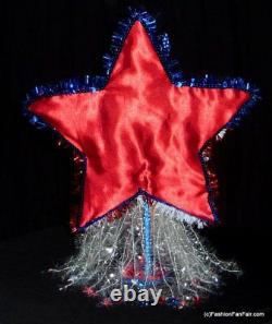WOW BeautifulMISS LIBERTY4th of july OOAK Barbie Show Girl Doll by FFF