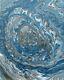 Water Swirl Abstract Painting Original Fluid Art Modern Artwork Wall Art 20x16