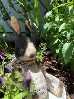 Whendis Bear artist Wendy Meagher Vintage Chubby Bunny 10 OOAK