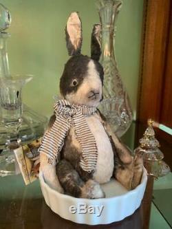Whendis Bear artist Wendy Meagher Vintage Chubby Bunny 10 OOAK
