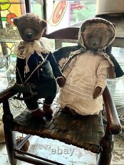 Wonderful Russian Artist Bear 10 Inches With Velvet Hand Made Clothes Boy