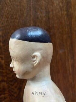 Wooden Doll, OAAK, Excellent Condition. Exceptional Carving of Head. 12 High