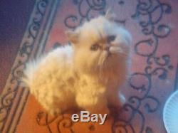 Wooly Cute! Needle Felted Animals Cat Handmade Memorial 100% Made To Order