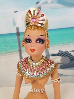 Zahra Lola, an 11 Egyptian Lady OOAK, Topless Burlesque Art Doll by Gayle Wray