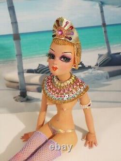 Zahra Lola, an 11 Egyptian Lady OOAK, Topless Burlesque Art Doll by Gayle Wray