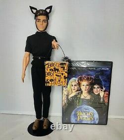 #1 Disney Hocus Pocus DVD + Black Cat Ken Barbie Doll Costume D'halloween Ooak