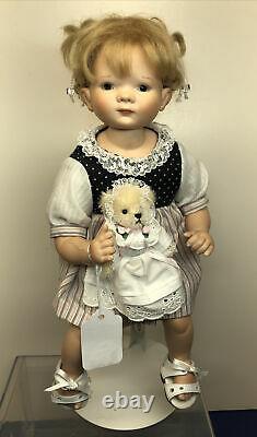 11 Artist Doll Porcelain & Cloth Marie Par Gaby Scholtz #125 Sweet Blond Girl #l
