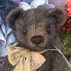 16 Nouveau Black Mohair Teddy Bear'tucker' Par Artiste Deb Beardsley Beardsley Bears