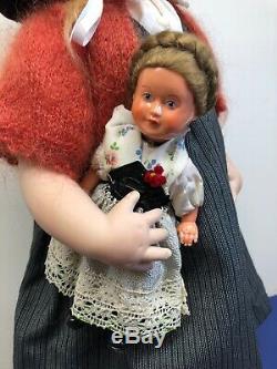 18 Ooak Artiste Porcelain Doll Redhead Maria Barbara Par Prusseitt Marqué