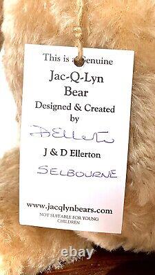 19 MOHAIR ARTIST OOAK TEDDY BEAR'SELBOURNE' par D. ELLERTON DE JAC-Q-LYN BEARS