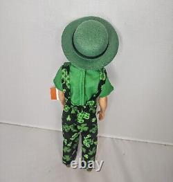 #2 St Patrick's Day Ken Barbie Doll Overalls Ooak Handmade Drapeau Irlandais D'irlande