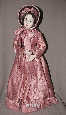 22 Mary Todd Lincoln Wax Sur Porcelaine Doll Niada Artiste Faith Wick 1974 Rare