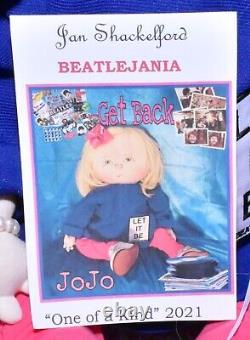 23 Beatlejania Get Back JoJo Doll par l'artiste Jan Shackelford 2021 OOAK