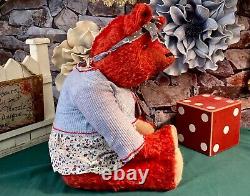 24 Ooak 2022 Artiste Vibrant Mohair Teddy Bear'marilla' Par Deb Beardsley Bears
