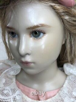 27 Artist Made Doll Par Brigitte Deval Virginia 57/250 Wax Over Porcelain Girl S