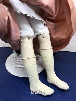 27 Artist Made Doll Par Brigitte Deval Virginia 57/250 Wax Over Porcelain Girl S
