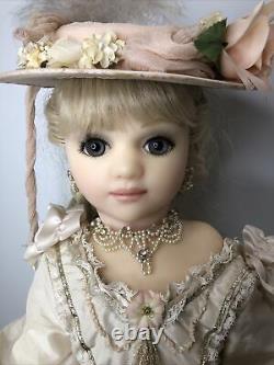 28 Artist Wax Doll Belinda Limited 8/12 Par Brenda Burke Handmade Dress Girl