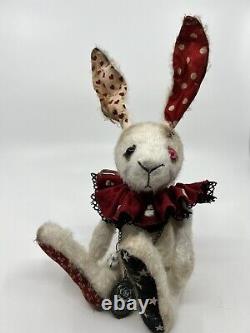 Acauriouswhim Artist Mohair 14 Rabbit Alice In Wonderland Handmade Goth Ooak