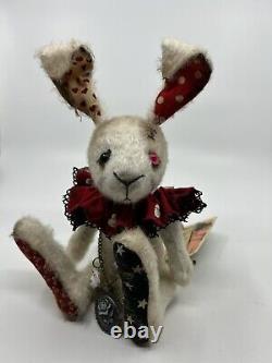 Acauriouswhim Artist Mohair 14 Rabbit Alice In Wonderland Handmade Goth Ooak