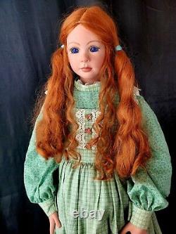 Anne De Green Gables Prarie Fille 35 Roux Porcelaine Artiste Doll Marie Lutsky