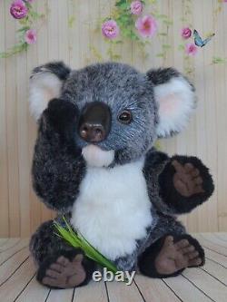 Artisanat de koala en peluche fait main à Kyoto, jouet de collection unique en son genre cadeau 11 pouces