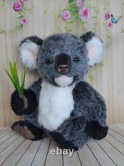 Artisanat de koala en peluche fait main à Kyoto, jouet de collection unique en son genre cadeau 11 pouces