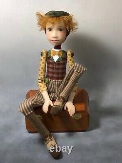 Artist Doll Boy Par Dianne Adam Red Hair Freckles Wingtip Shoes Ooak