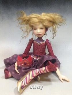 Artist Doll Par Dianne Adam Blond Hair Princess Crown Ooak