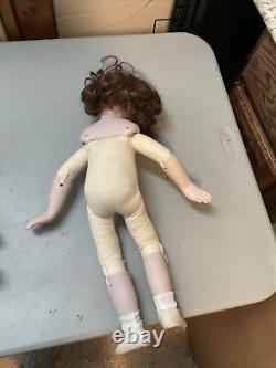 Artist Wax Doll Limited Par Brenda Burke Robe Faite Main Fille Rare 1990