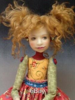 Artiste Doll Red Hair Red Shoes Ooak