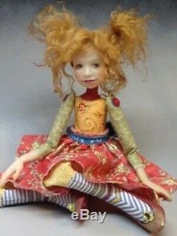 Artiste Doll Red Hair Red Shoes Ooak
