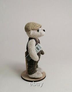 Artiste Fait Main Miniature Rectifié Ours En Peluche Archie Par Boyatt Wood Bears