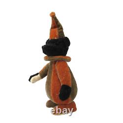 Artiste OOAK GARY NETT Ours en peluche Halloween Automne bouffon MOHAIR articulé rondouillard