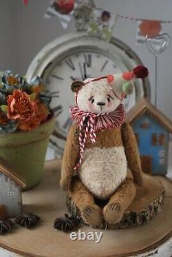 Artiste Teddy Bear Panda Vintage Style Toy Leurs Amis Fait À La Main Ooak Stuffed